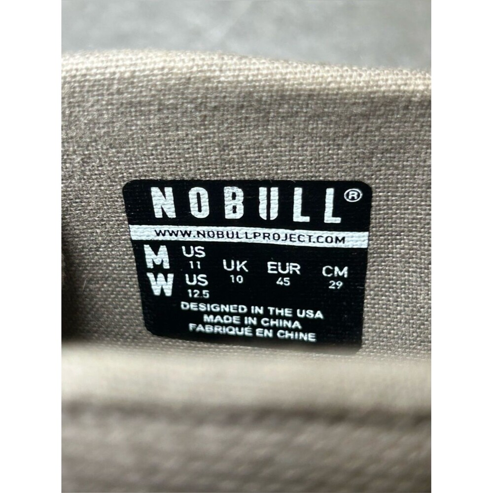 NOBULL Neutral Mid Canvas Trainers Lace Up Athletic Sneakers Men’s Shoe Size 11 - Picture 10 of 10